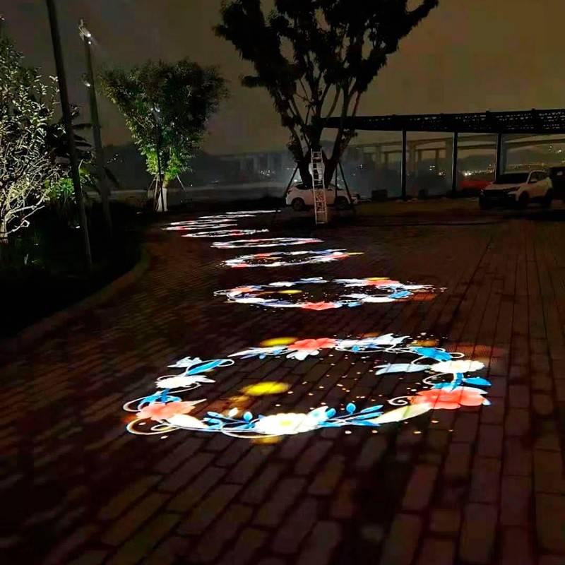 Proyector de logos LED GOBO 40W rotativo exterior - Óptica 20° - IP65