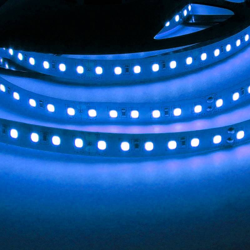 Tira LED 24V DC - 18W/m - Colores - 10mm - IP20 - Rollo 5 metros - 120ch/m