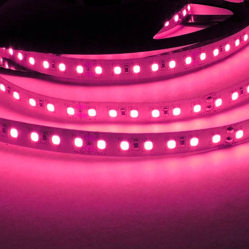 Tira LED 24V DC - 18W/m - Colores - 10mm - IP20 - Rollo 5 metros - 120ch/m
