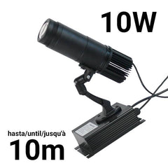 Proyector de logos LED GOBO 10W fijo interior - Óptica 20° -  IP20