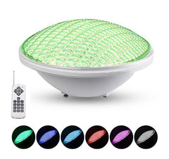 Bombilla LED para piscina PAR56 RGB 12V AC - 24W - Sumergible - Con mando - IP68