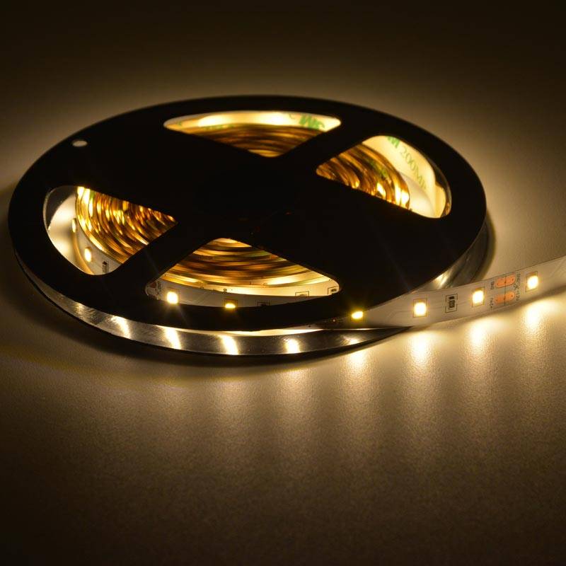 Tira de LED 12V-DC 50W 10mm monocolor IP20 (SMD2835 60ch/m) Rollo 5 metros