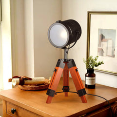 Lámpara vintage de mesa o pie con trípode "CARPEN"