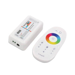 Controlador + control remoto LED RGBW 12/24V 4 canales
