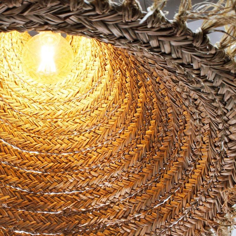 Lámpara colgante de fibras naturales "NAM"