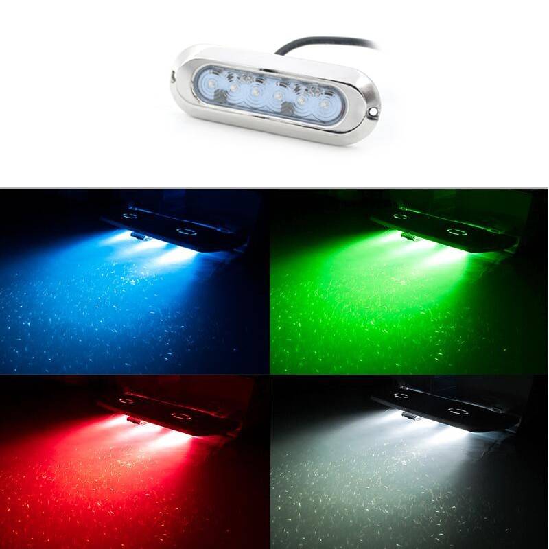 Foco LED sumergible RGB para embarcaciones - 12V - 30W - IP68