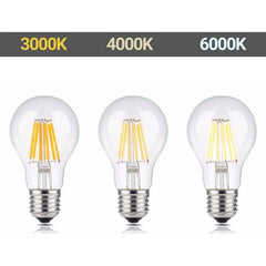 Bombilla LED filamento E27 60 - 8W - Transparente