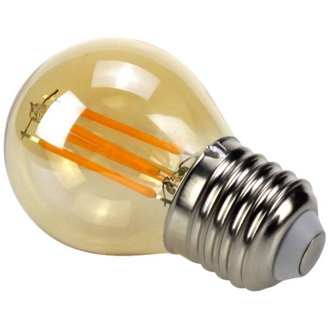 Bombilla Retro Vintage esférica E27 G45 4W de filamento