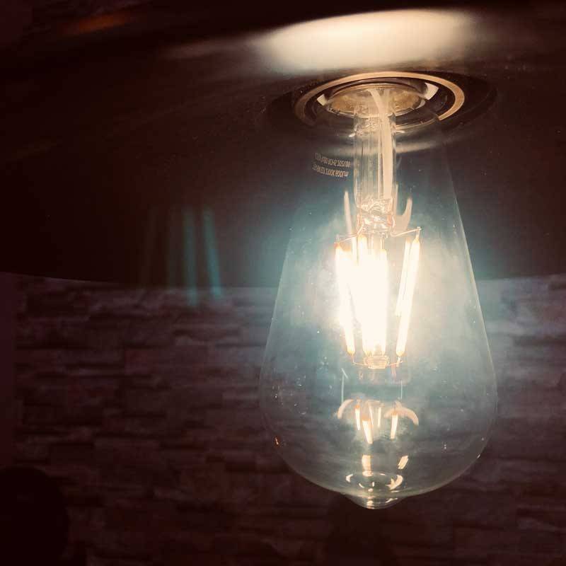Bombilla LED Vintage Filamento - E27 ST64 - 6W