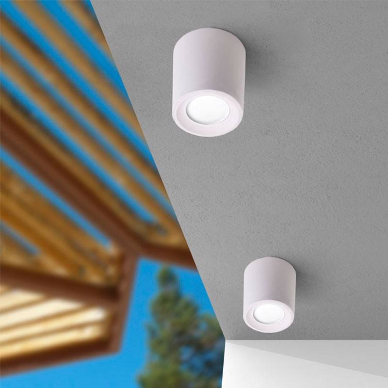 Aplique de techo "LIVIA 90" FUMAGALLI - GU10 - 6W - IP55