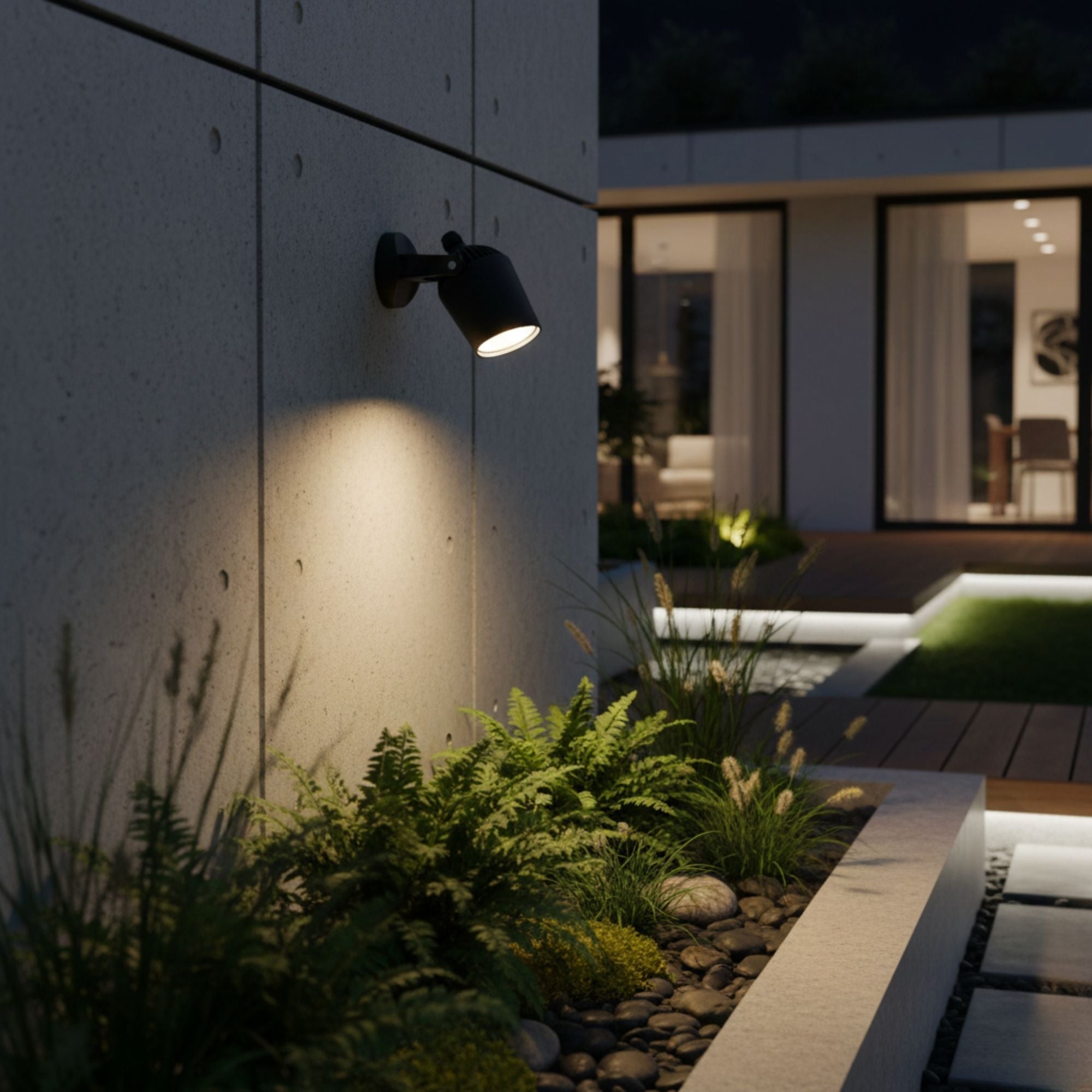 Aplique de pared exterior FUMAGALLI "MINITOMMY-EL" - GU10 - 3,5W - CCT