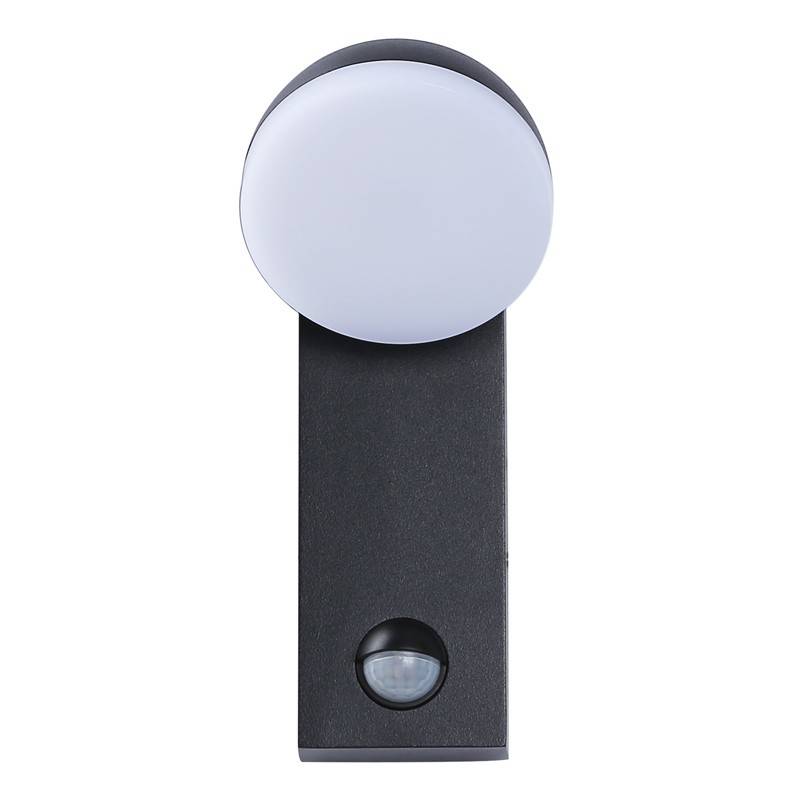 Aplique de pared exterior LED con sensor PIR "ATLAS" 10W IP54