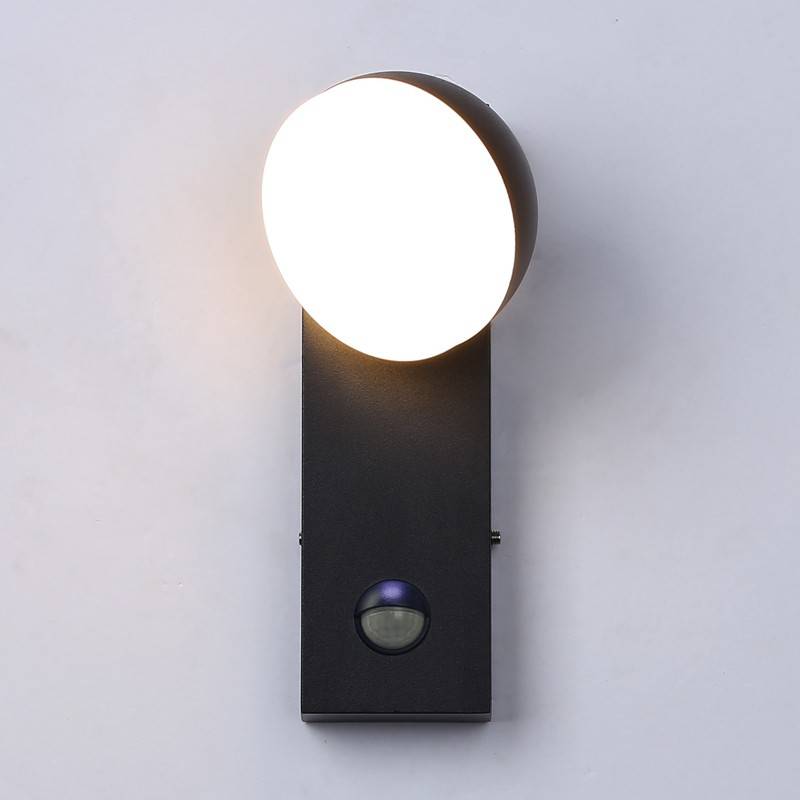 Aplique de pared exterior LED con sensor PIR "ATLAS" 10W IP54
