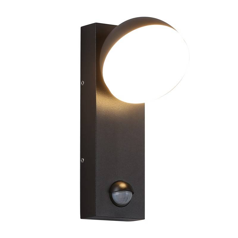 Aplique de pared exterior LED con sensor PIR "ATLAS" 10W IP54