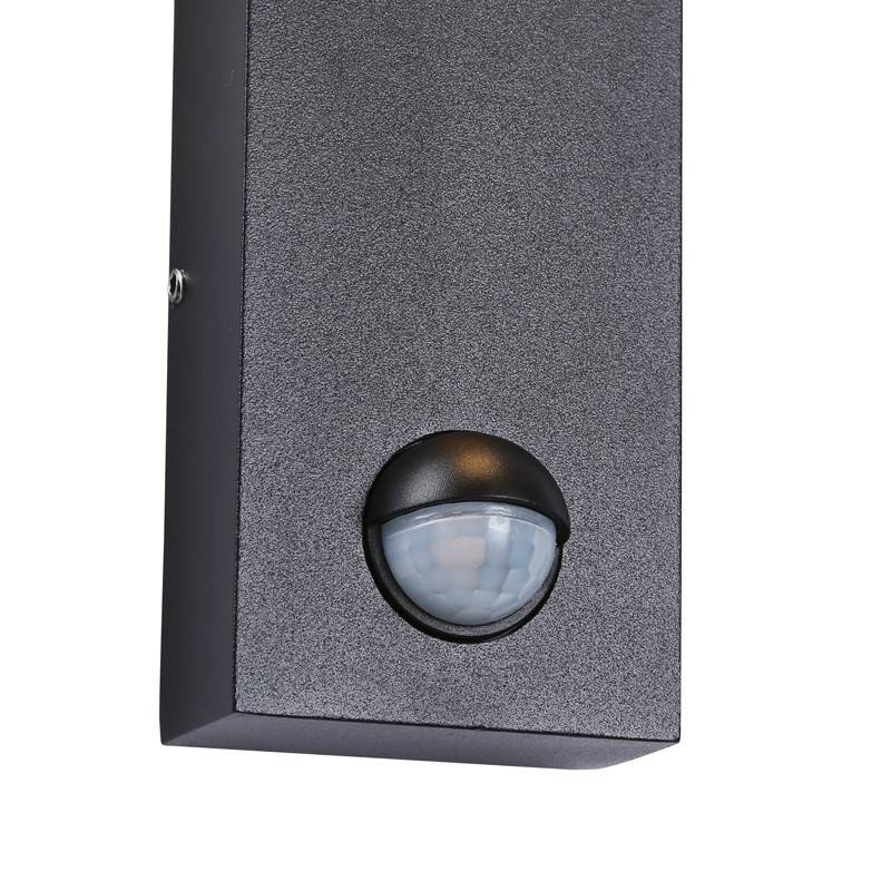 Aplique de pared exterior LED con sensor PIR "ATLAS" 10W IP54