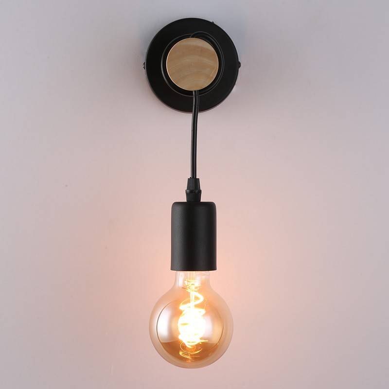 Aplique de pared de madera rústico "MILA"