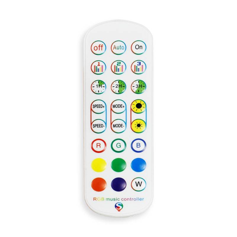 Kit tira LED musical RGB WiFi Alexa/Google Home con fuente, mando y controlador 5 metros