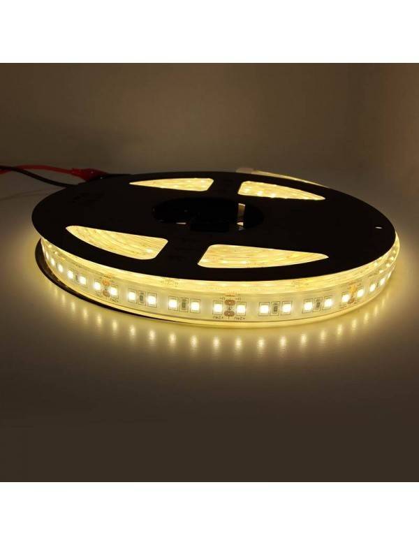 Tira LED 24V DC - Monocolor - 18W/m - 12mm - IP67 - 5 metros - 120ch/m