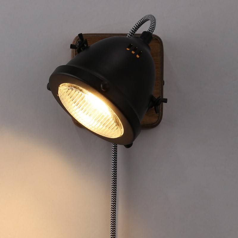 Aplique de pared industrial "Mott" - Orientable - GU10 Incluida