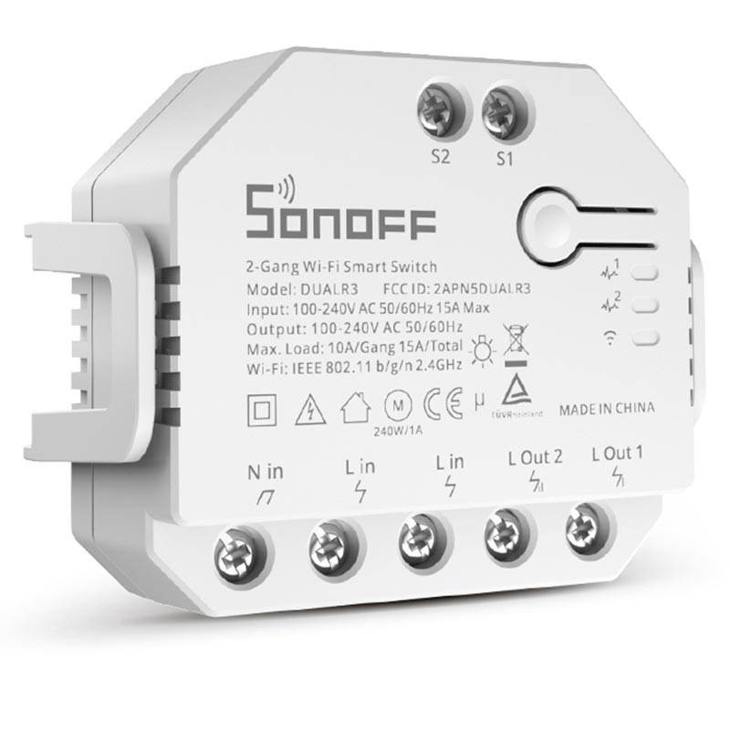 Interruptor Inteligente Wifi programable Smart Light | SONOFF - DUALR3