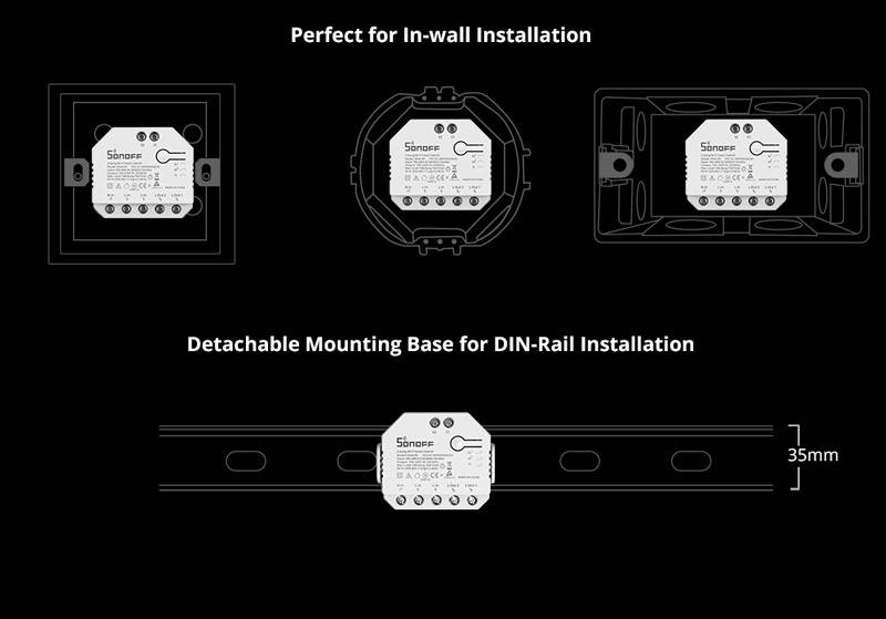Interruptor Inteligente Wifi programable Smart Light | SONOFF - DUALR3