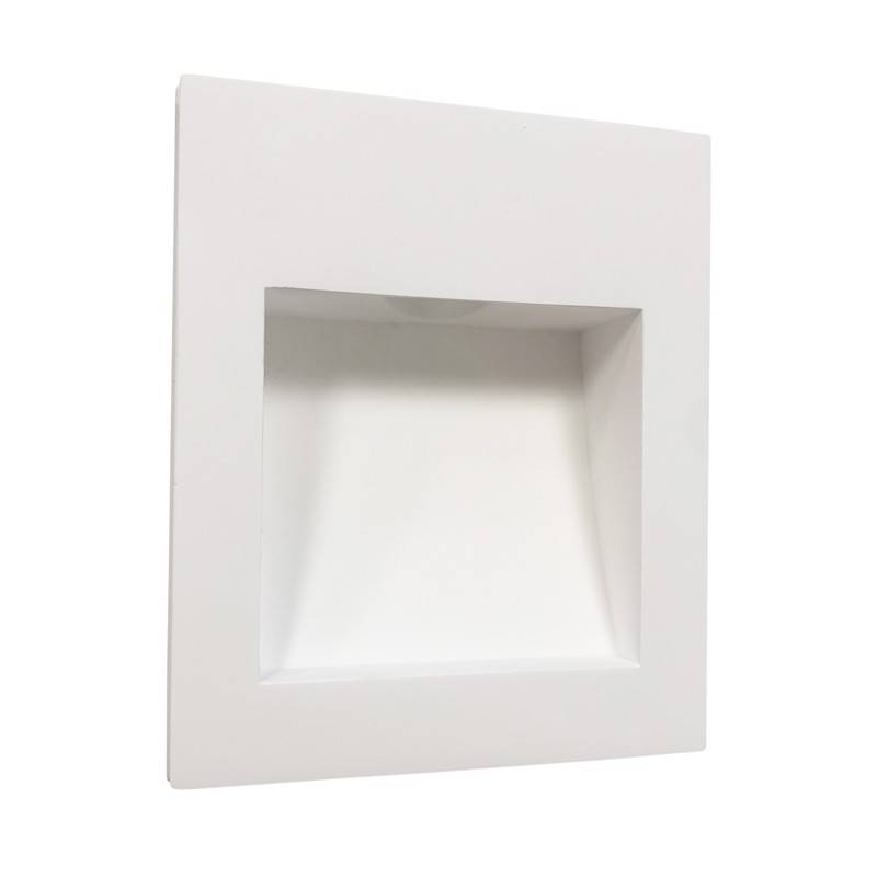 Aplique de pared empotrable de escayola "MUR" - 1W - Trimless / integración