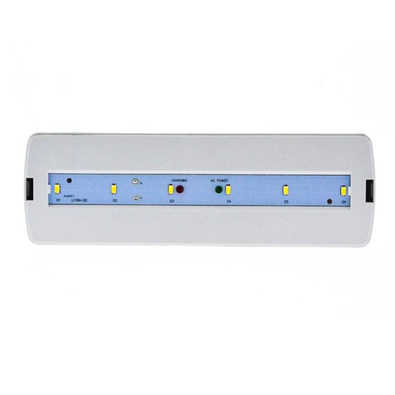 KIT Luz de emergencia LED 3W + Caja estanca - 3h de autonomía - IP65