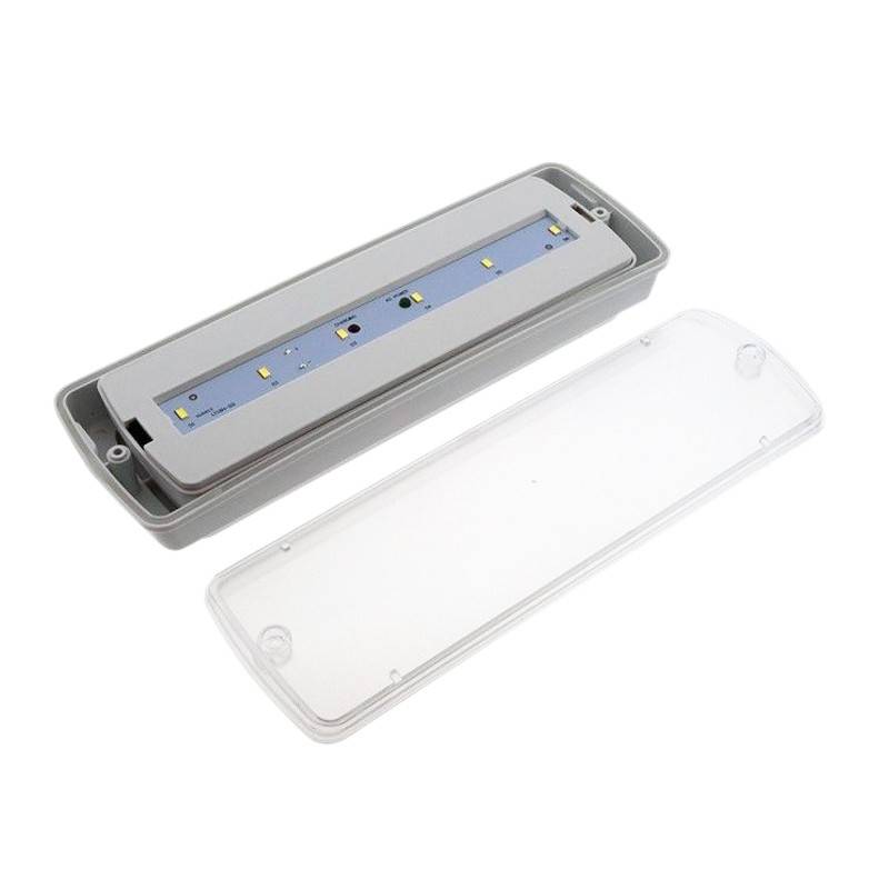 KIT Luz de emergencia LED 3W + Caja estanca - 3h de autonomía - IP65