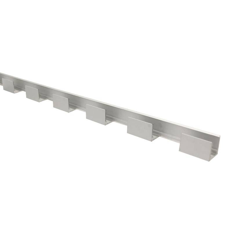 Perfil de aluminio flexible 10x10mm para neones o funda de silicona - 2 metros
