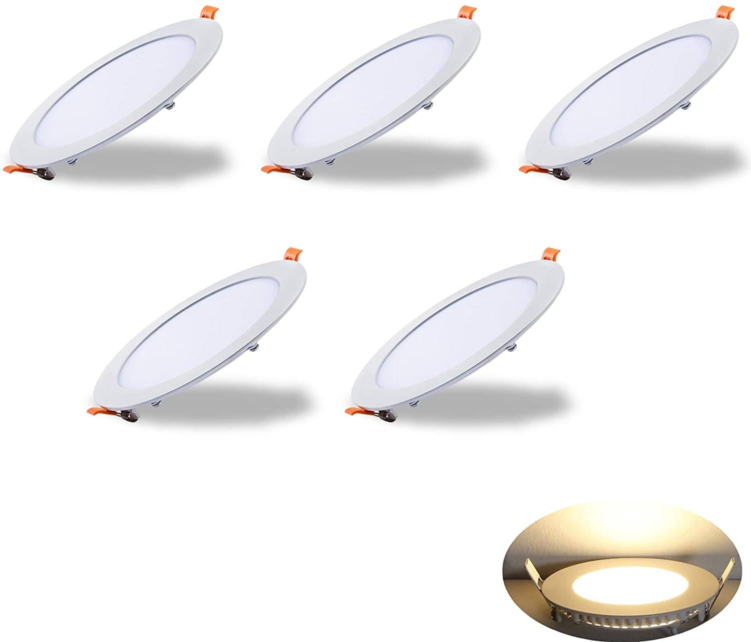 Downlight LED circular empotrable 18W - Corte Ø 205 mm - 5 años de garantía