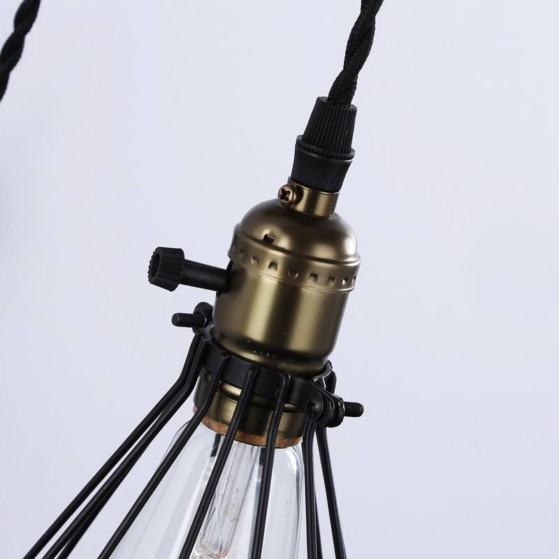Aplique de pared colgante "PENDOL" - Con enchufe e interruptor - E27