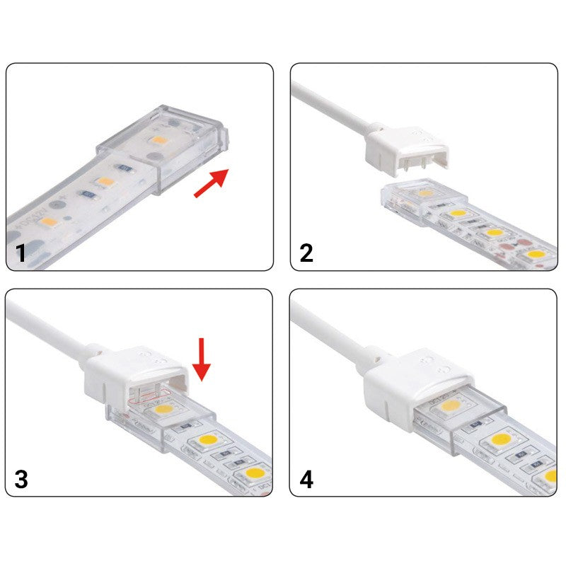 Conector inicio tira a cable CCT PCB 10mm IP68