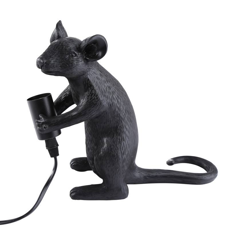 Lámpara de mesa ratón de resina "Stuart"