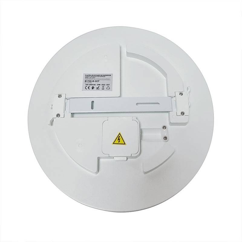 Plafón LED estanco circular blanco 24W CCT - 2400lm - IP65