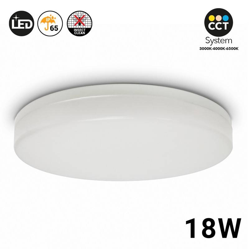 Plafón LED de superficie circular 2040LM 18W IP65