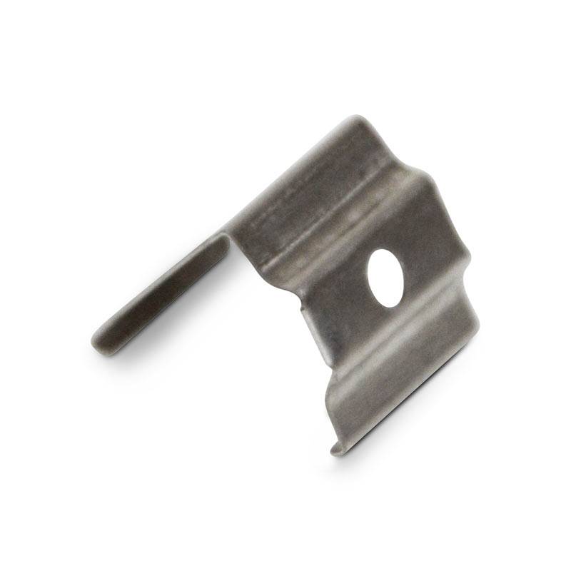 Grapa metálica de sujeción para perfil rincón de aluminio 16x16mm (1ud)