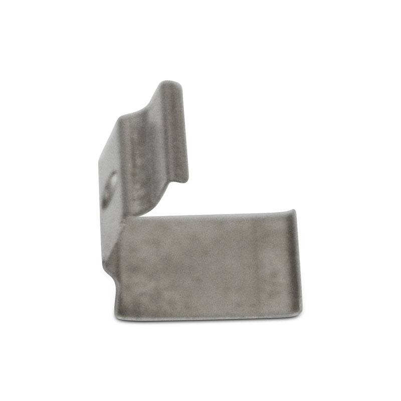 Grapa metálica de sujeción para perfil rincón de aluminio 16x16mm (1ud)