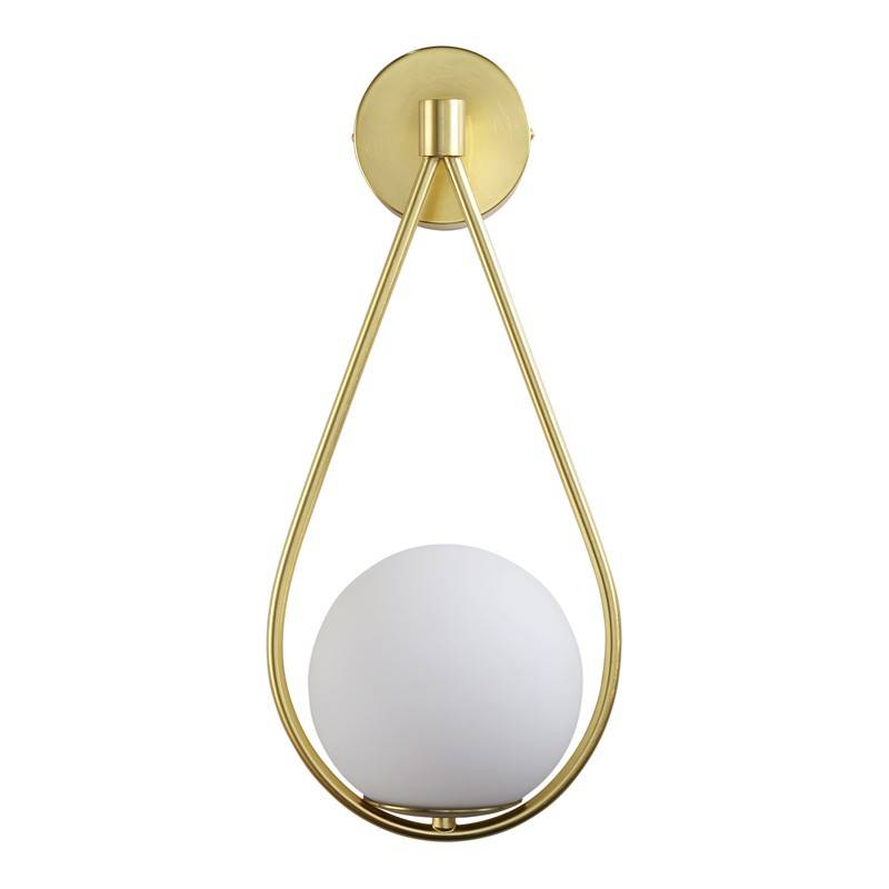Aplique de pared bola cristal "Clara" - E14