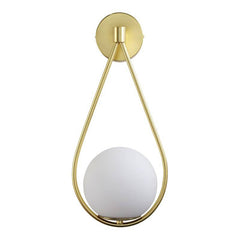 Aplique de pared bola cristal "Clara" - E14