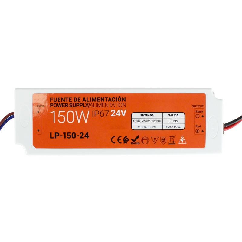 Fuente de alimentación estanca compacta 24V 150W IP67