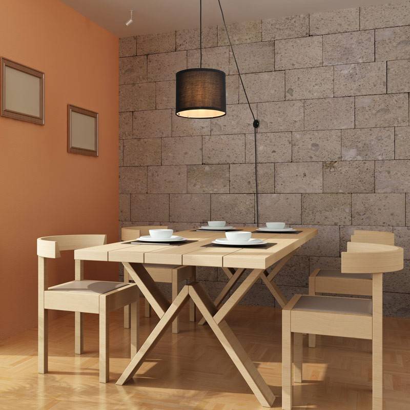 Lámpara colgante decorativa "KIM" - Con cable y enchufe - E27