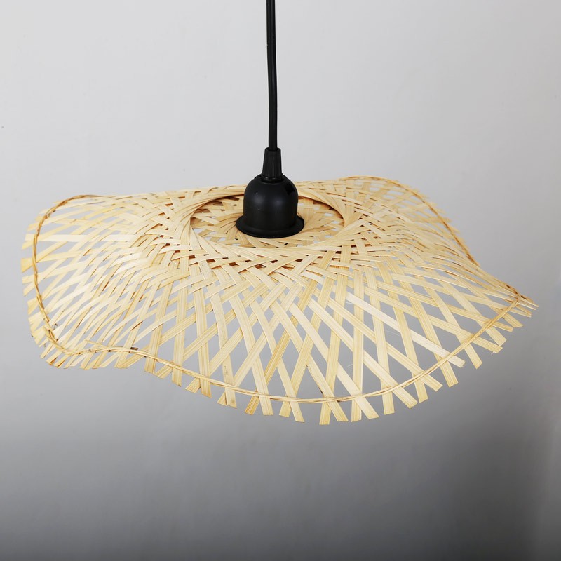 Lámpara colgante de mimbre con cable "ALINA"