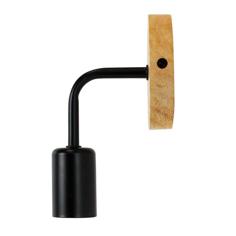 Aplique de pared de madera y metal "Morgan"