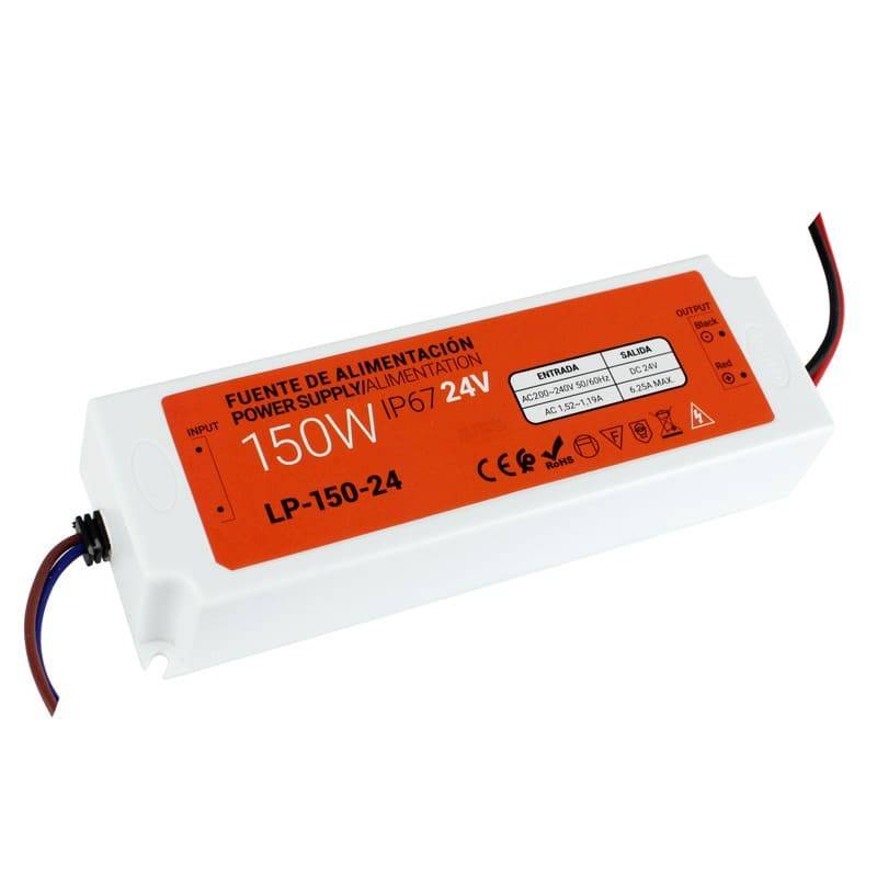Fuente de alimentación estanca compacta 24V 150W IP67