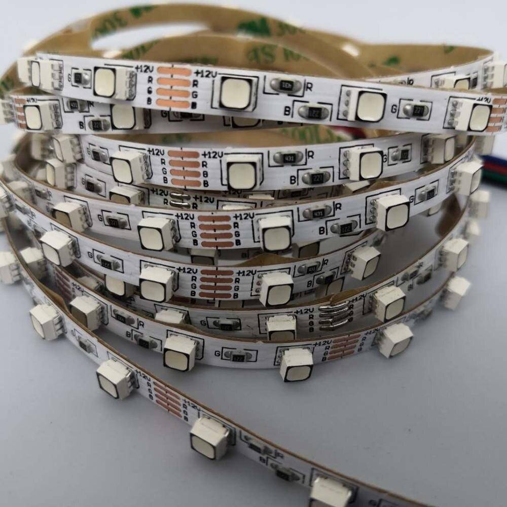 Tira de LED 12V-DC 72W ancho 5mm multicolor RGB IP20 (SMD3535 72ch/m) Rollo 5 metros
