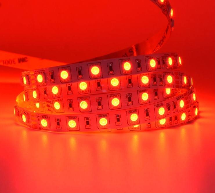 Tira de LED 24V-DC 72W multicolor RGB IP20 Rollo 5 metros