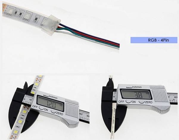 Tira de LED 24V-DC 72W multicolor RGB IP67 Rollo 5 metros