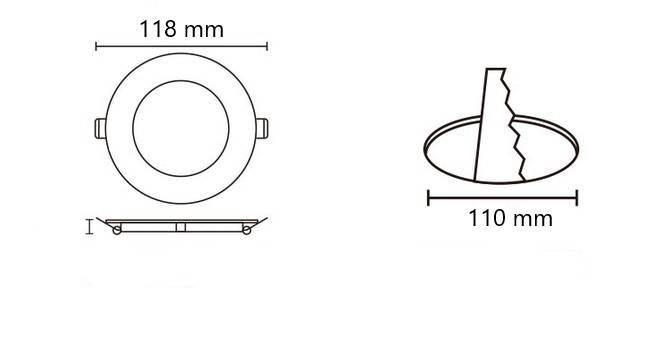 Downlight LED circular empotrable 6W - Corte Ø 110 mm - 5 años de garantía