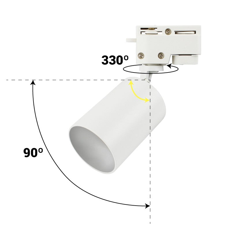 Foco LED para Carril Monofásico Orientable GU10