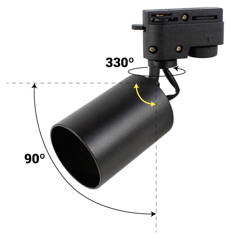 Foco LED para Carril Monofásico Orientable GU10